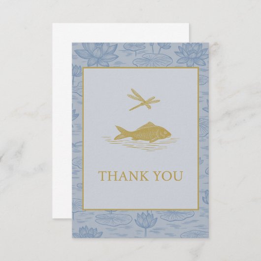 chinoiserie card bedankkaart (Voorkant / Achterkant)