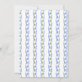 Chinoiserie Champagne Iets Blauw Vrijgezellenfeest Kaart (Achterkant)