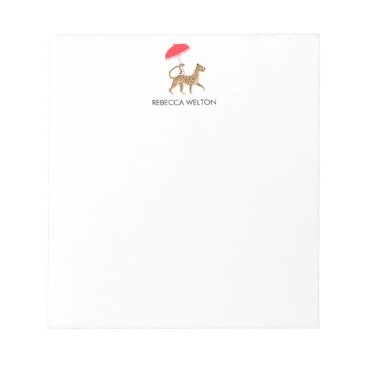 Chinoiserie Cheetah Note Pad Notitieblok (Voorkant)