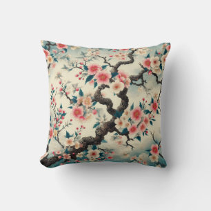Chinoiserie Cherry Blossom Sakura Patroon Kussen