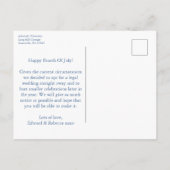 Chinoiserie Chic 4th van juli bruiloft Elopement Aankondigingskaart (Achterkant)