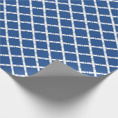 Chinoiserie Chic Bamboo | Blauw en wit Cadeaupapier (Hoek)