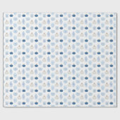 Chinoiserie Chic Blauw Wit Pompoenen Chinese potje Cadeaupapier (Vlak)