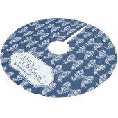 Chinoiserie Chic Blue Christmas Kerstboom Rok (Gekanteld)
