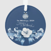 Chinoiserie Chic Blue Christmas Ornament (achterkant)