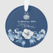 Chinoiserie Chic Blue Christmas Ornament (voorkant)
