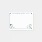 Chinoiserie Chic Blue en White gepersonaliseerd Post-it® Notes (Voorkant)