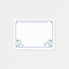 Chinoiserie Chic Blue en White gepersonaliseerd Post-it® Notes