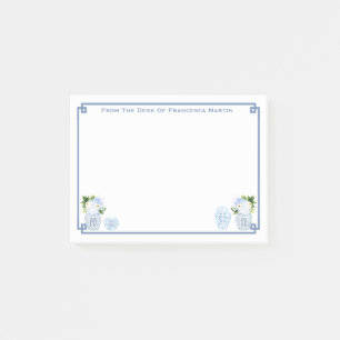 Chinoiserie Chic Blue en White gepersonaliseerd Post-it® Notes
