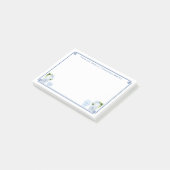 Chinoiserie Chic Blue en White gepersonaliseerd Post-it® Notes (Schuin)