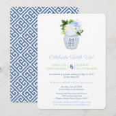 Chinoiserie Chic Celebrate met ons alleen maar ont Kaart (Voorkant / Achterkant)