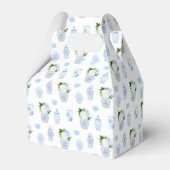 Chinoiserie Chic Chartreuse Navy Trouw Bruiloftsfe Bedankdoosjes (Achterkant)