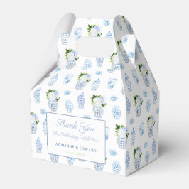 Chinoiserie Chic Chartreuse Navy Trouw Bruiloftsfe Bedankdoosjes