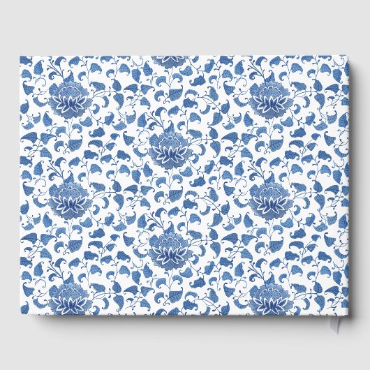 Chinoiserie Chic Classic Blue Wedding Gastenboek (Achterkant)