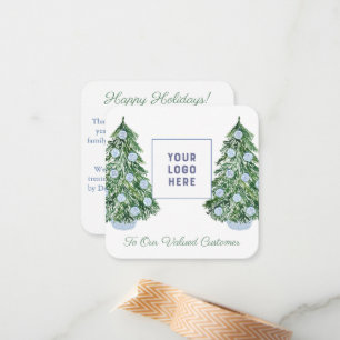 Chinoiserie Chic Feestdagen voor kerstmis klant Notitiekaartje