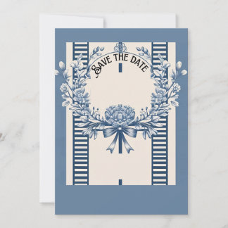 Chinoiserie Chic Flat Save the Date Kaart