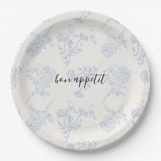 Chinoiserie Chic Floral Bon Appetit Paper Borden Papieren Bordje