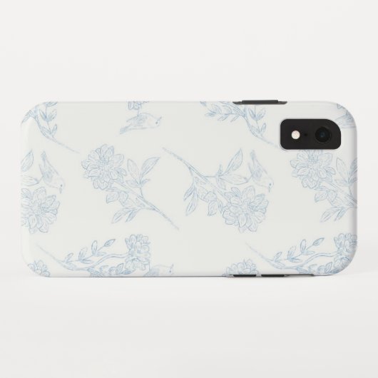 Chinoiserie Chic Floral iPhone Case (Achterkant (horizontaal))