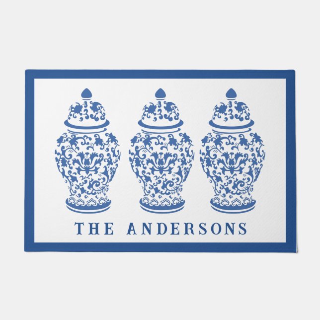 Chinoiserie Chic GingerJar Deurmat (Voorkant)