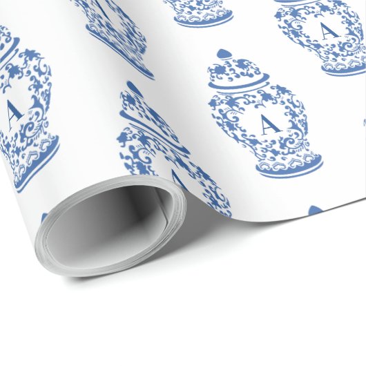 Chinoiserie Chic GingerJar | Monogram Cadeaupapier (Rol Hoek)