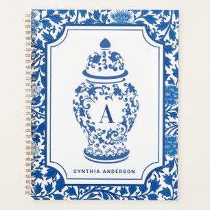 Chinoiserie Chic GingerJar   Monogram   Planner