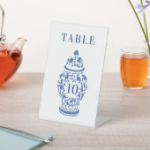 Chinoiserie Chic GingerJar | Monogram Reclamebord Met Voetstuk (Insitu)