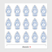 Chinoiserie Chic GingerJar Monogram Sticker (Vel)