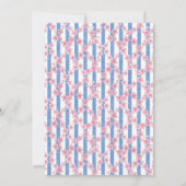 Chinoiserie Chic Meisje 1e Verjaardagsfeest Kaart (Achterkant)