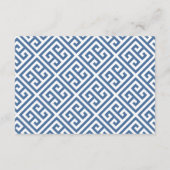 Chinoiserie Chic Navy & Green Wedding Registry Informatiekaartje (Achterkant)