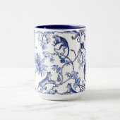 Chinoiserie Chic Oerwoud Toile | Blauw & Wit Groot Mok (Midden)
