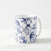 Chinoiserie Chic Oerwoud Toile | Blauw-wit Koffiemok (Voorkant rechts)