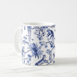 Chinoiserie Chic Oerwoud Toile | Blauw-wit Koffiemok
