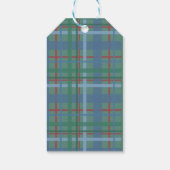 Chinoiserie Chic Poinsettia krans Vrolijk kerstfee Cadeaulabel (Achterkant)