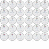 Chinoiserie Chic Rood Wit en Blauw Medium Favoriet Sticker (Voorkant)