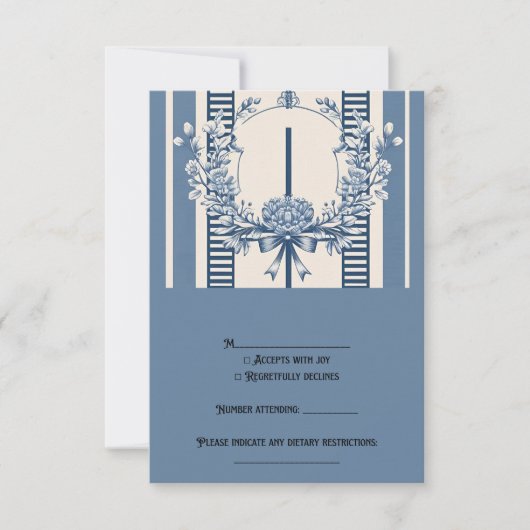 Chinoiserie Chic RSVP-kaarten RSVP Kaartje (Voorkant)