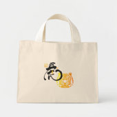 Chinoiserie Chic Tiger Art Chinese kalligrafie Mini Tote Bag (Voorkant)