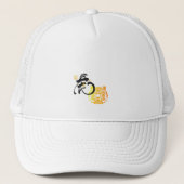 Chinoiserie Chic Tiger Art Chinese kalligrafie Trucker Pet (Voorkant)