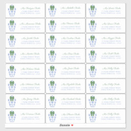 Chinoiserie Chic Vakantiekaarten Adres Sticker