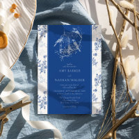 Chinoiserie Chic Vintage Bruiloft Blauw en Wit