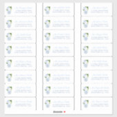 Chinoiserie Chic Wedding Shower-gastadres Sticker (Vel)