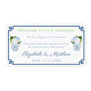 Chinoiserie Chic Welkom op onze bruiloft Etiket