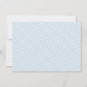 Chinoiserie Chic White Hydrangeas Boy Baby shower Bedankkaart (Achterkant)