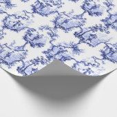 Chinoiserie China Blue Cadeaupapier (Hoek)