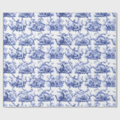 Chinoiserie China Blue Cadeaupapier (Vlak)