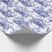 Chinoiserie China Blue Cadeaupapier (Hoek)