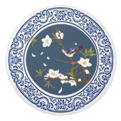  Chinoiserie Chinese Bird-flower Art Keramische Knop (Voorkant)