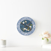 Chinoiserie Chinese Bird-flower Art Ronde Klok (Huis)