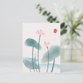 Chinoiserie Chinese inkt was het schilderen van Lo Briefkaart (Staand voorkant)