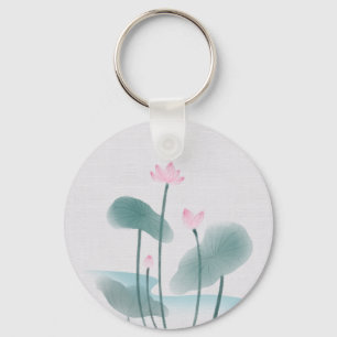 Chinoiserie Chinese inkt was het schilderen van Lo Sleutelhanger