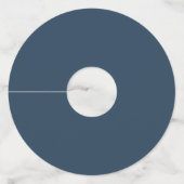 Chinoiserie Chinese Vogel-en-bloemkunst Wijnglaslabel (Achterkant)